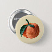 トレンディーアミニマルミモダングルミクロチェットピーチ 缶バッジ (正面&裏面)