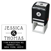 トレンディーアンパサンド名前をカスタムする&アドレス セルフインキングスタンプ (インサイチュ)