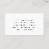 トレンディーアーキテクチャのミニマリストとクリーンアーキテクトB 名刺 (裏面)