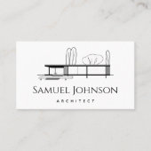 トレンディーアーキテクチャのミニマリストとクリーンアーキテクトB 名刺 (正面)