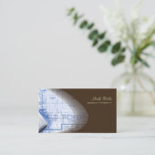 トレンディーアーキテクト名刺、ダークチョコレート 名刺 (スタンド正面)