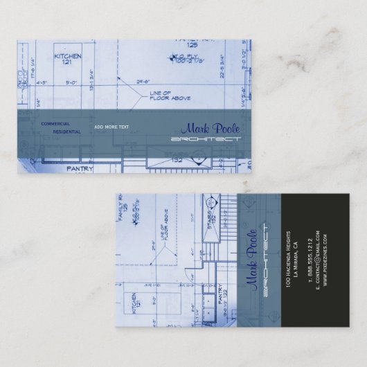 トレンディーアーキテクト名刺 名刺 (正面/裏面)