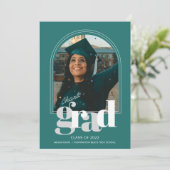 トレンディーアーチフォト卒業パーティー 案内状 (スタンド正面)