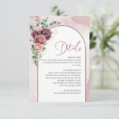 トレンディーアーチブルゴーニュおよび赤面フローラ詳細カード エンクロージャーカード (スタンド正面)