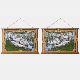 トレンディーアートダックスポンドライフ 吊り下げ型タペストリー