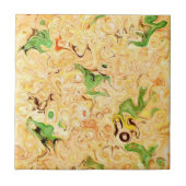 トレンディーイエローグリーン大理石セラミックタイル タイル (正面)