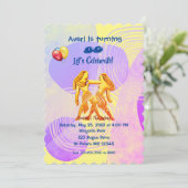 トレンディーイエロージェミニ誕生日(5月21日~6月20日) I 招待状 (スタンド正面)