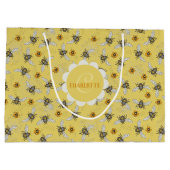 トレンディーイエローブズ春&サマーハネビー ラージペーパーバッグ (裏面)