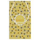 トレンディーイエローブージングビーズサマー スモールペーパーバッグ (裏面)