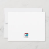 トレンディーイエローベースボール誕生日招待状 招待状 (裏面)