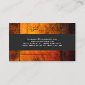 トレンディーイエロー抽象芸術グレープレーンクリーン 名刺 (裏面)