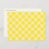 トレンディーイエロー水玉模様パターンシトラスおもしろいギフト ポストカード (正面/裏面)