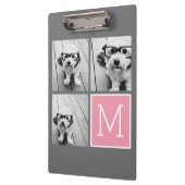 トレンディーインスタグラムフォトコラージュカスタムモノグラム クリップボード (左)