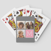 トレンディーインスタグラムフォトコラージュカスタムモノグラム トランプ (裏面)