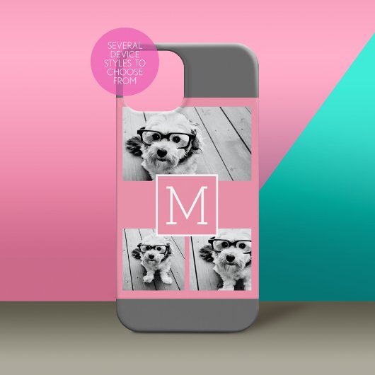 トレンディーインスタグラムフォトコラージュカスタムモノグラム Case-Mate iPhoneケース