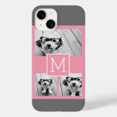トレンディーインスタグラムフォトコラージュカスタムモノグラム Case-Mate iPhoneケース (裏面)