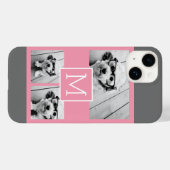 トレンディーインスタグラムフォトコラージュカスタムモノグラム Case-Mate iPhoneケース (裏面 (横))