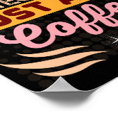 トレンディーインスタントネイリストコーヒー引用文 ポスター (角)