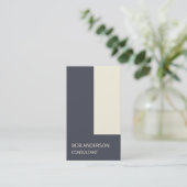 トレンディーインディゴアイボリーアーキテクチャミニマリズムFab 名刺 (スタンド正面)