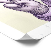 トレンディーイースターバニー新聞、イースターデコレーション ポスター (角)