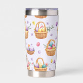 トレンディーイースターパターン20ozサーマルタンブラー 保温保冷タンブラー (正面)