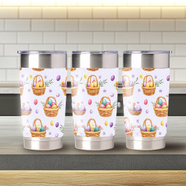 トレンディーイースターパターン20ozサーマルタンブラー 保温保冷タンブラー