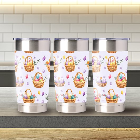 トレンディーイースターパターン20ozサーマルタンブラー 保温保冷タンブラー