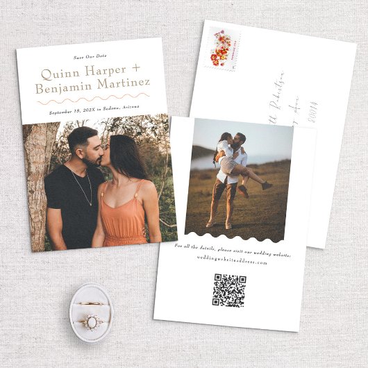 トレンディーウェーブフォトデイトカードの保存 セーブザデート