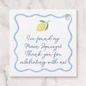 トレンディーウェー縁どブメイン絞りブライダルシャワー フェイバータグ (裏面)