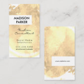 トレンディーウォーターの色ブラシ 名刺 (正面/裏面)