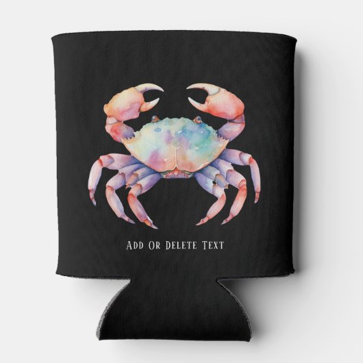 トレンディーウォーターカラーカニ会社/レストランカスタム 缶クーラー (裏面)