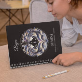 トレンディーウォーターカラージェミニ〔占星術の〕十二宮図ジャーナル ノートブック