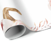 トレンディーウォーターカラーパンプキン&フラワーズ |秋の秋 ラッピングペーパー (ロールコーナー)