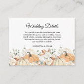 トレンディーウォーターカラーフラワーズ&カボキンズ秋 エンクロージャーカード (正面)