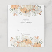 トレンディーウォーターカラーフラワーズ&カボキンズ秋 プレイスカード (外部開封)