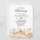 トレンディーウォーターカラーフラワーズ&カボキンズ秋 招待状 (正面)