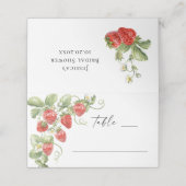 トレンディーウォーターカラーメドウイチゴブライダルシャワー プレイスカード (外部開封)