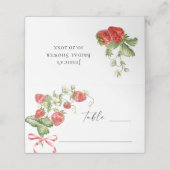 トレンディーウォーターカラーメドウイチゴブライダルシャワー プレイスカード (外部開封)
