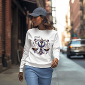 トレンディーウォーターカラーリブラ〔占星術の〕十二宮図スウェットシャツ スウェットシャツ