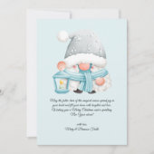 トレンディーウォーターカラーヴィンテージクリスマスウィンター格言 シーズンカード (正面)