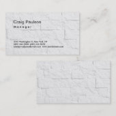 トレンディーウォールれんがパターンマネージャの名刺 名刺 (正面/裏面)