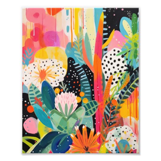 トレンディーウォールアート抽象芸術プリントドーパミンデコール フォトプリント (正面)