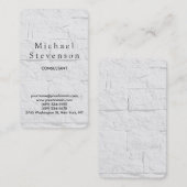 トレンディーウォールレンガ丸いコーナービジネスカード 名刺 (正面/裏面)