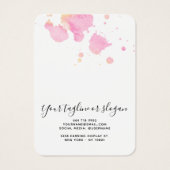 トレンディーウオーターカラースイカ耳飾り表示カード (裏面)