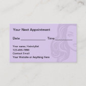 トレンディーエイシンプルンアポイントメントカード美しい 予約カード (正面)