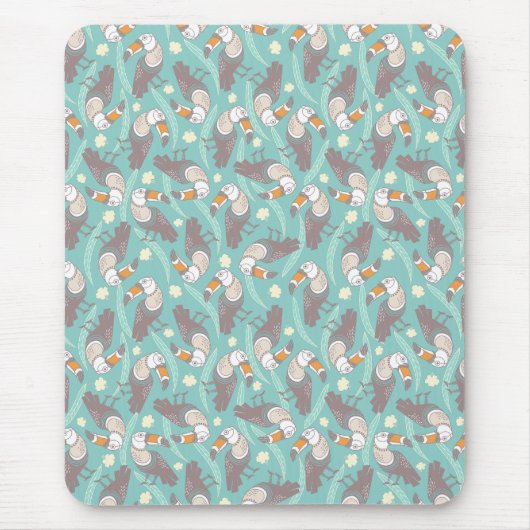 トレンディーエキゾチックなトゥーカーンズ女子タンクトップ マウスパッド (正面)