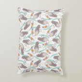 トレンディーエキゾチックな観光 アクセントクッション (裏面(縦))