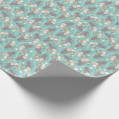 トレンディーエキゾチックな観光 ラッピングペーパー (角)