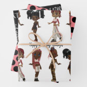 トレンディーエスニック・ガパーソナライズされたールズ ラッピングペーパーシート (インサイチュ)