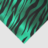 トレンディーエメラルドグリーンアニマルプリント 薄葉紙 (詳細)